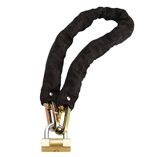 Motorcycle anti-theft Chain lock with padlock Anti-shear Motorcycle/E- Bike security locks 8mm/10mm/12mm diameter