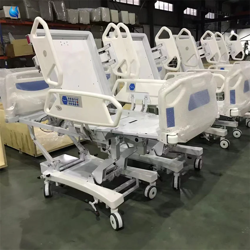 BT-AE029 medical 8 functions with cardiac chair position weighing scales china hospital bed different types of hospital beds