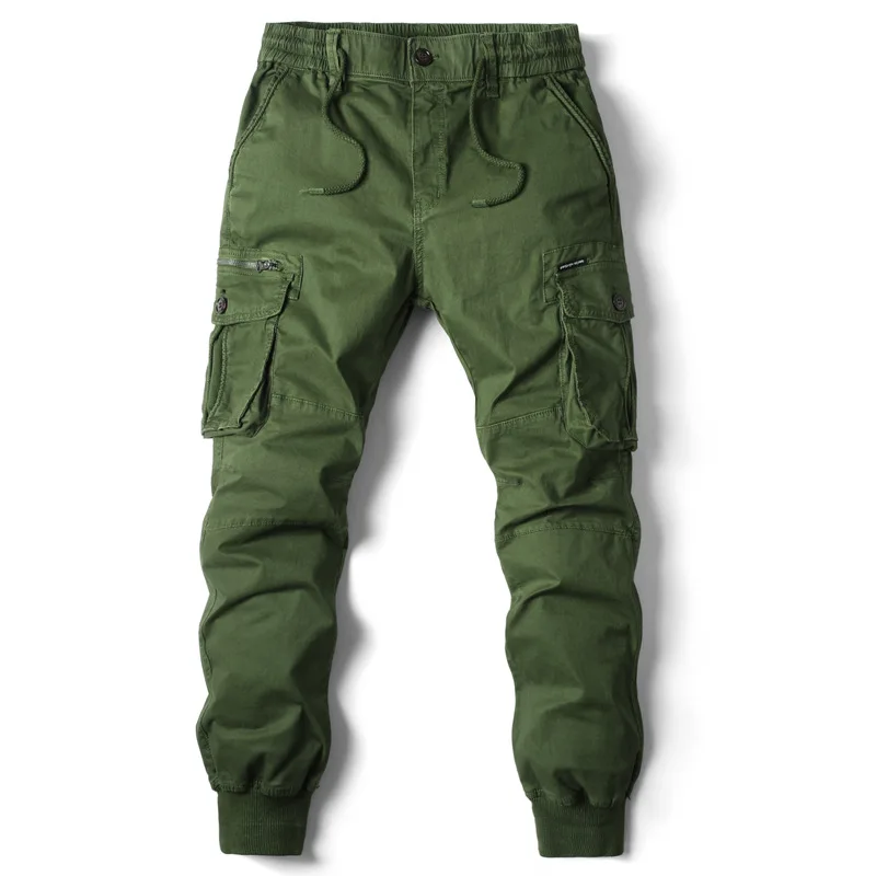 Wholesale Custom Outdoor Sports Casual Pockets Streetwear Blank Jogger Cargo Pants Men