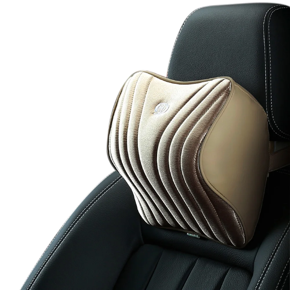 RTS Custom fine quality Luxury memory foam neck support car seat travel neck rest pillow for car