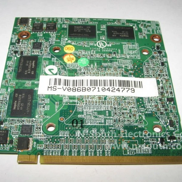 laptop pci VGA card mxm ii 8600m gt ddr2 512MB
