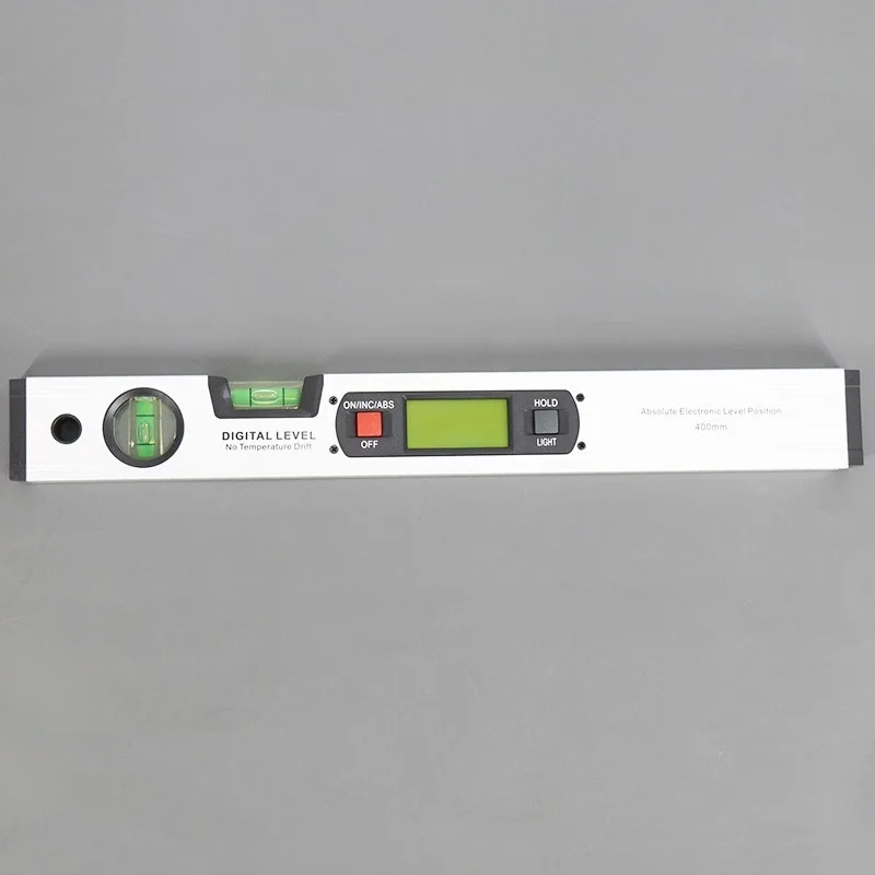 HYSTIC Protractor Angle Finder Inclinometer Without Magnets Bubble Electronic Level Slope Test Ruler 400mm Digital Spirit Level