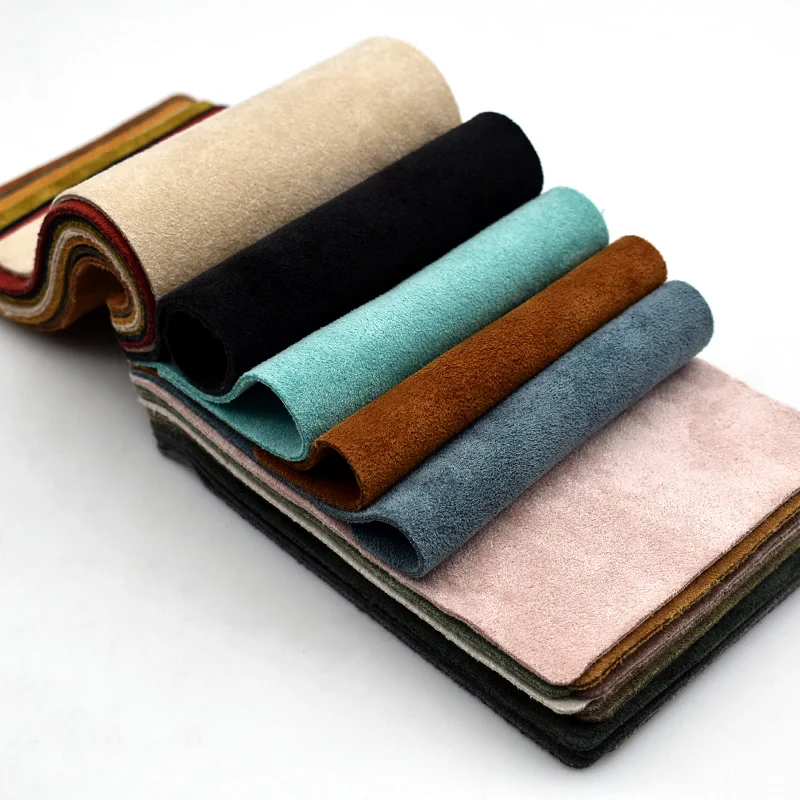 Double Sided Suede Fabric Faux Leather Suede Garment Sofa Composite Fabric Car Upholstery Leather