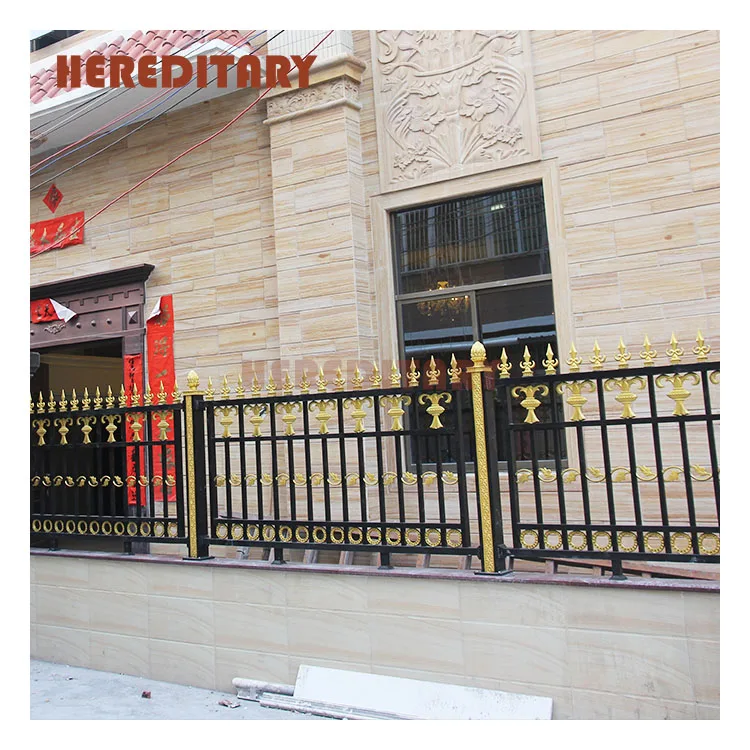 antique paint european aluminum garden fence/ornamental modern cast aluminum fence panels for villas homes