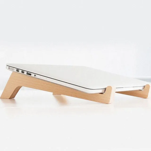 Wooden universal laptop stand cooling stand and detachable wooden stand
