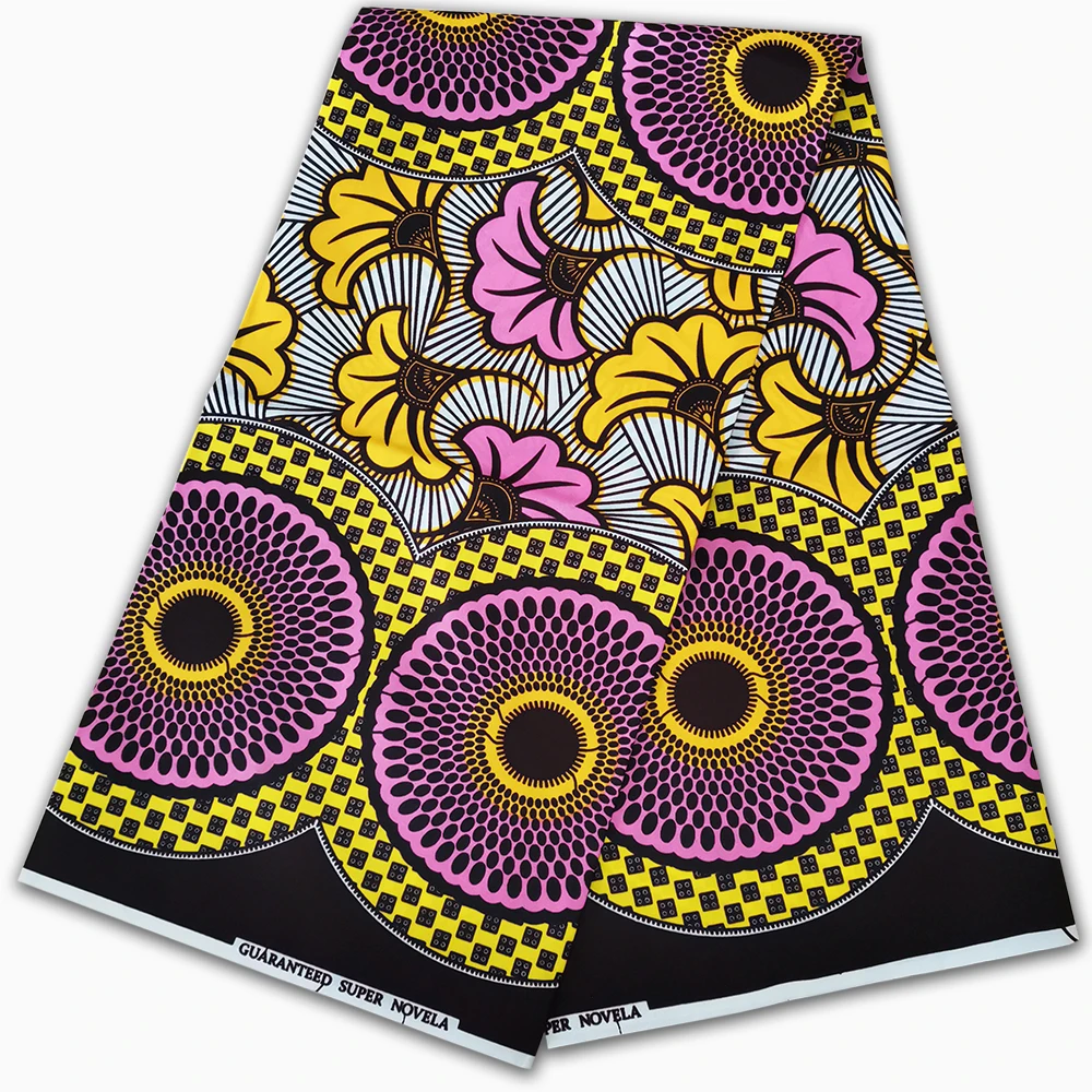 
African fabrics Polyester wax print fabric 