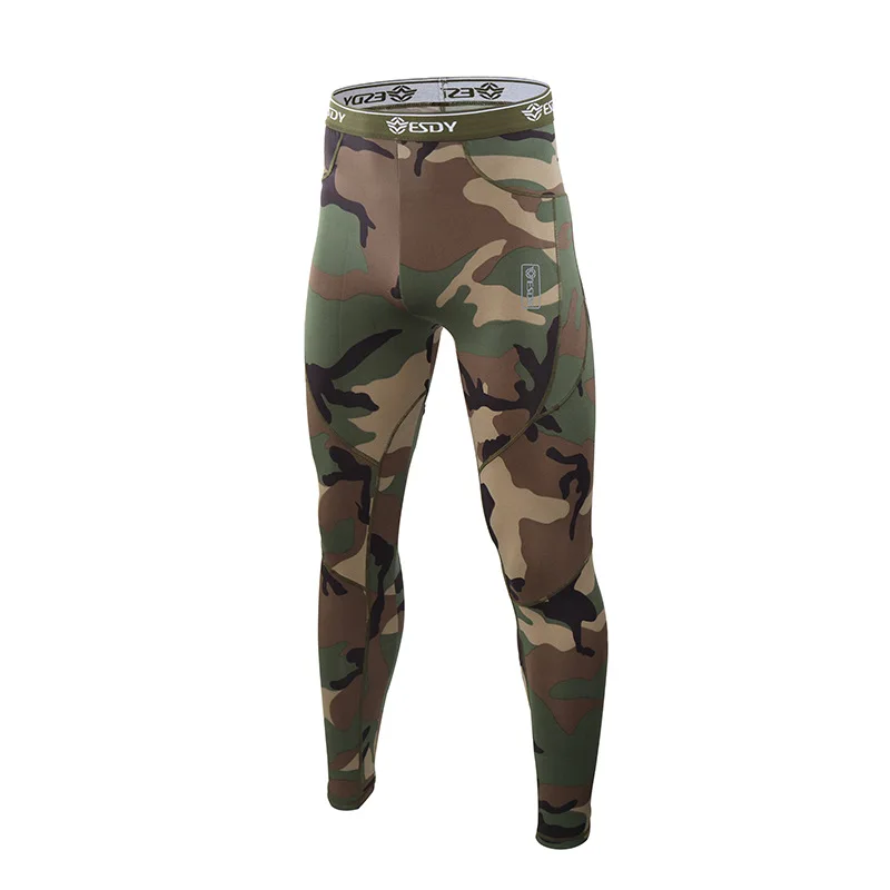 Aoyema Tactical Outdoor New Camouflage Thermal Underwear Woven Standard Adults Waist Breathable Men Underwear Cotton Boxer