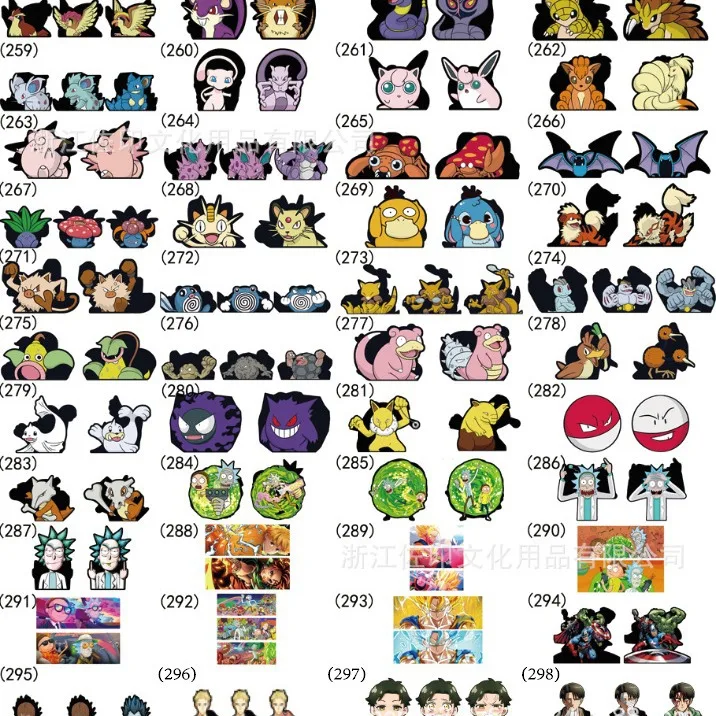 Dragon Ball Custom 3D Lenticular PET Motion Anime Demon Slayer Sticker Car Stickers and Decals for Decoration