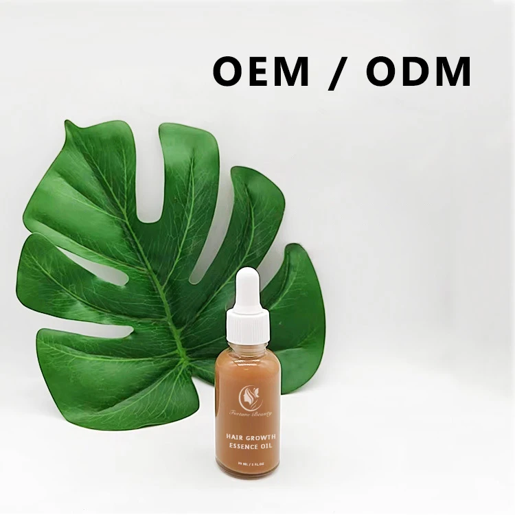 OEM Anti loss serum hair growth oil Natural Organic Rosemary Herbal Castor Almond Oil Hair Treatment Growth Serum