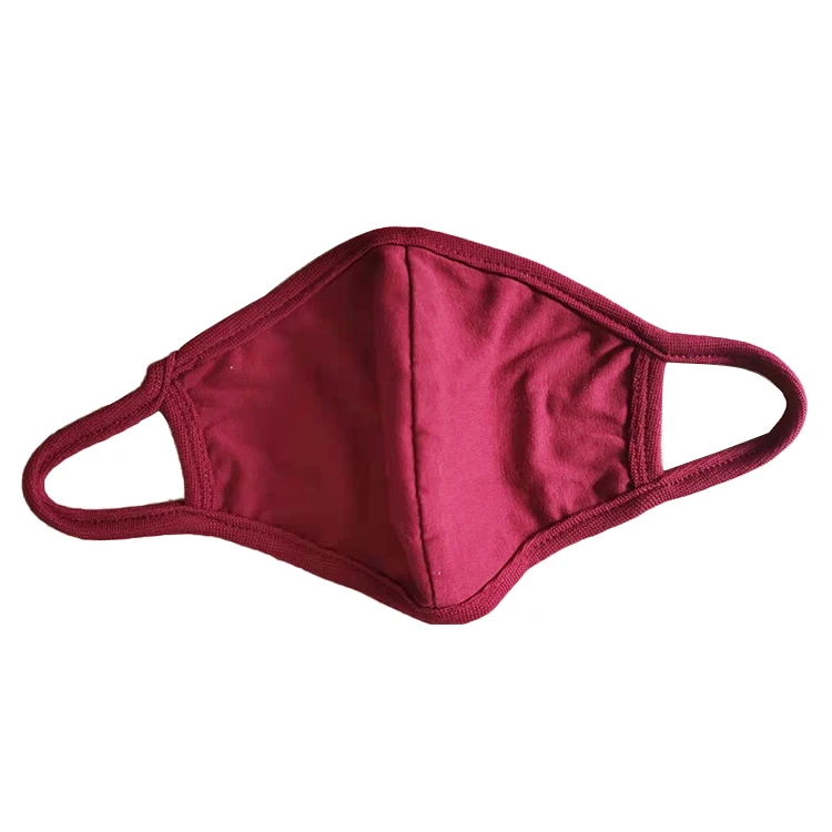 Черная Тканевая маска для лица хлопковая многоразовая гражданских лиц