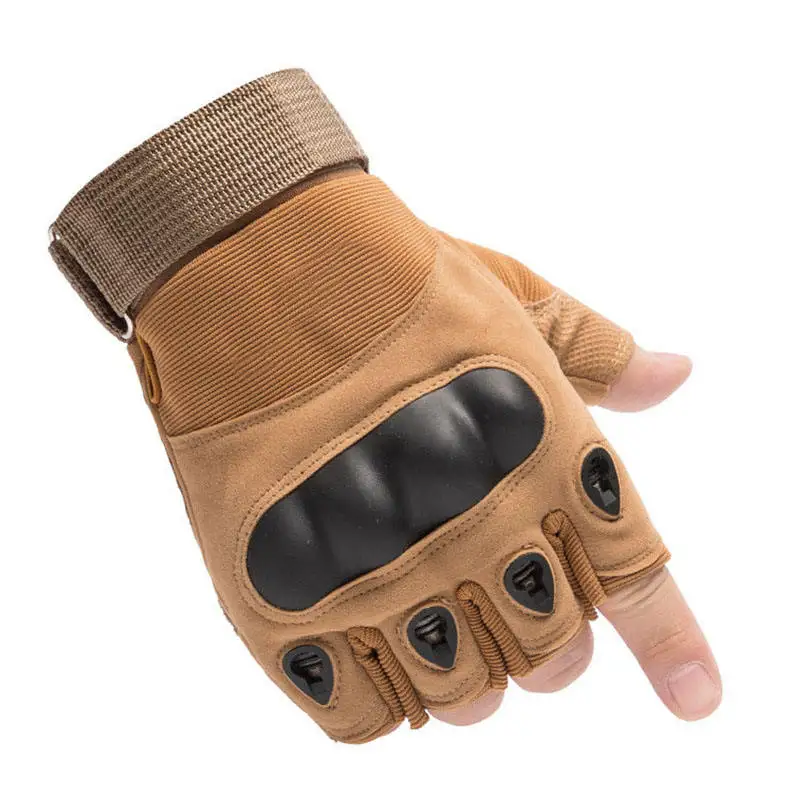 Hard Knuckle Shock Resistant Hiking Shooting Outdoor Sport guantes Combat Half Finger Tactical Gloves