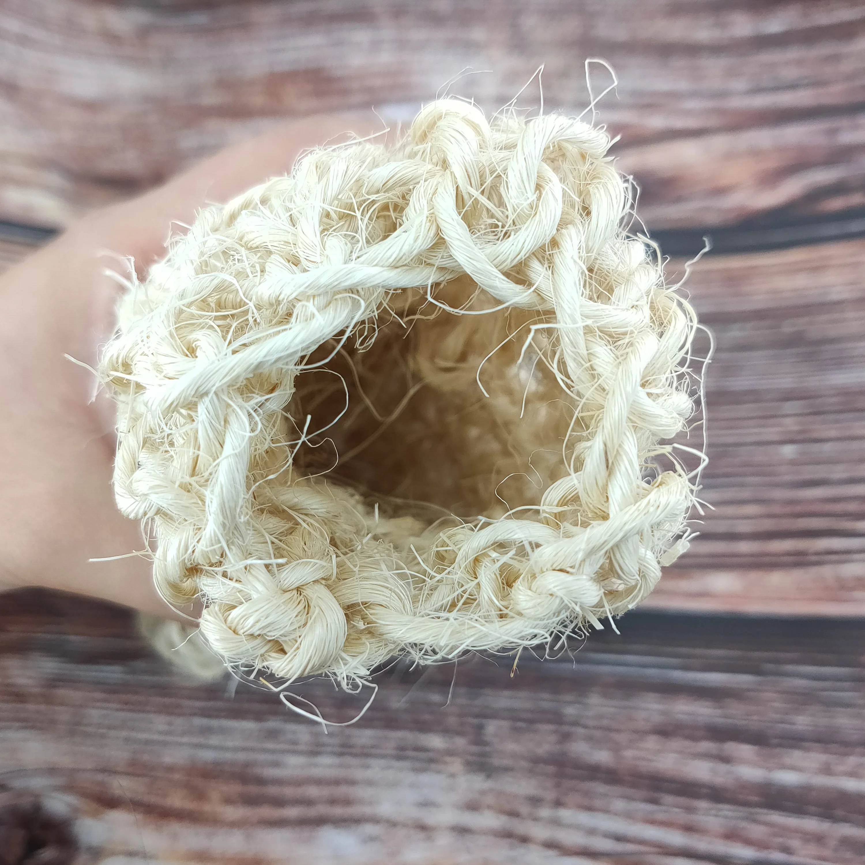 Exfoliating Sisal Fiber Loofah Mitt Mitten Sisal Bath