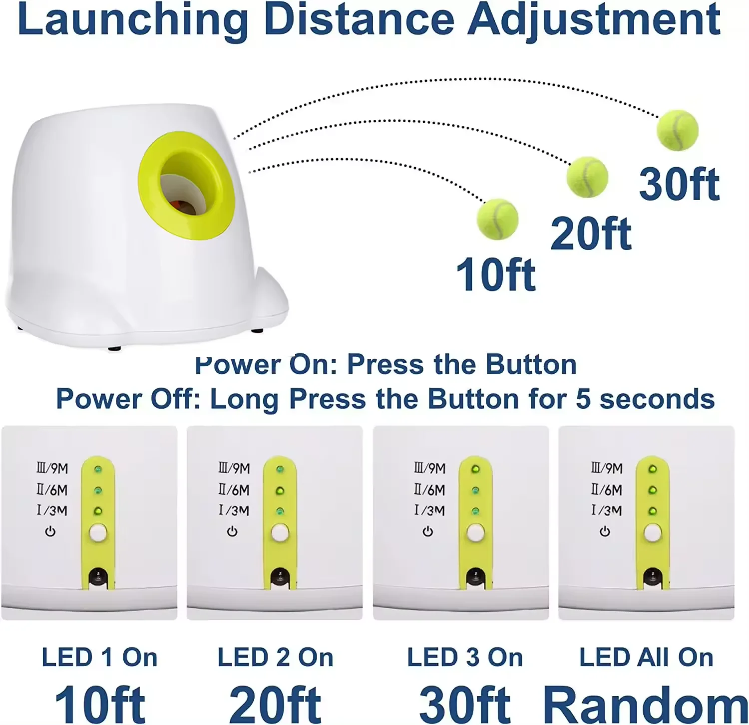 AFP Indoor Outdoor Interactive Maxi & Mini Automatic Dog Ball Launcher Pet Auto Tennis Ball Thrower Electric Ball Throwing Toy