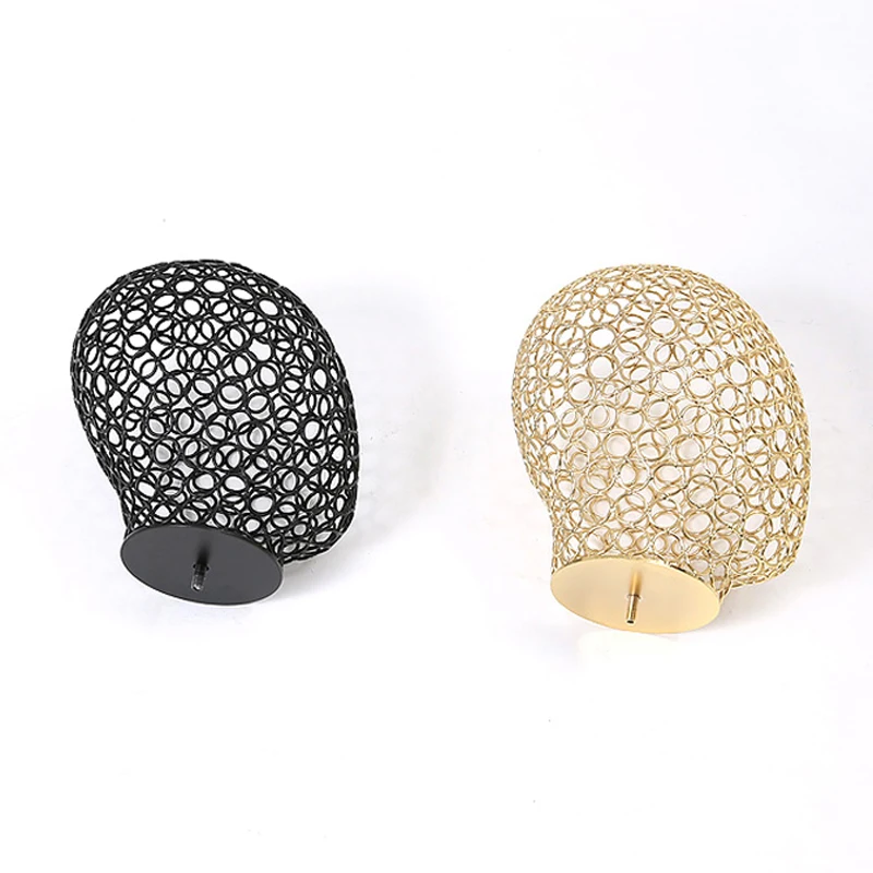China Manufacturer Hot Selling Wholesale Custom Fashion Luxury Wig Hat Display Wire Metal Female Male Gold Black Mannequin Head