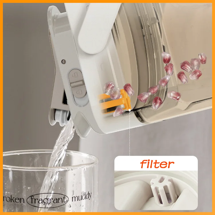 Large Capacity Water Kettle Portable Fruit Bottle Plastic Drinking Water Dispenser For Fridge