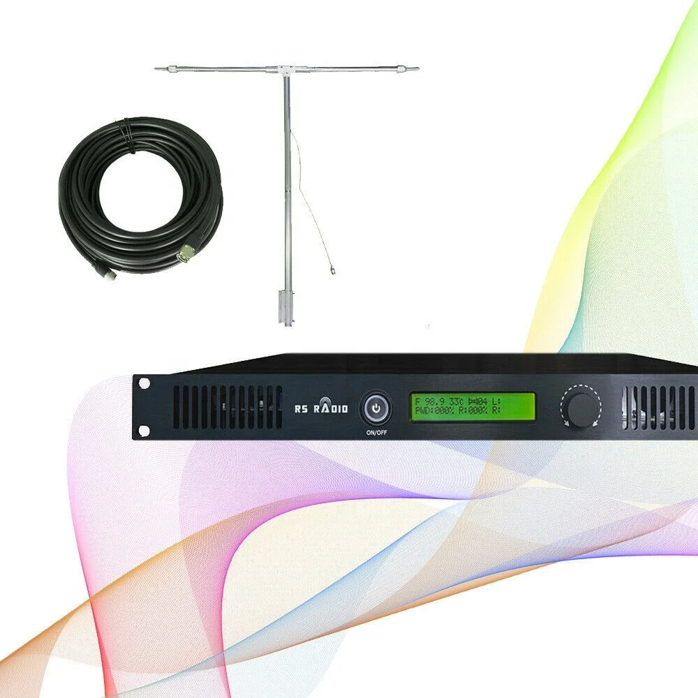 Package-100W 100 Вт FM передатчик + дипольная антенна радиостанция Studio FM кино