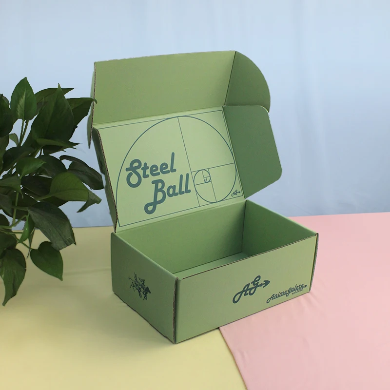 Customized Printed Corrugated Paper Tshirt Clothing Packaging Shipping Mailing Box