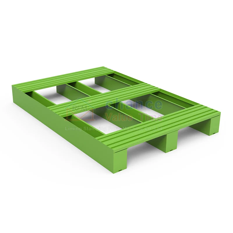 Logistics Lightweight Stackable  Metal steel galvanized pallet For intelligent warehouse conveyor belts