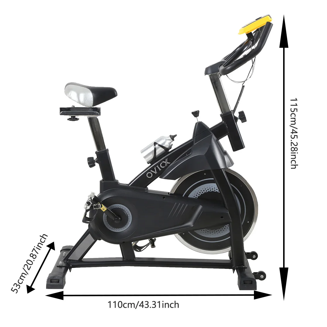 Cardio Training Bike Spinning Bike Movable Professional Silent Exercise Bike For Home Gym