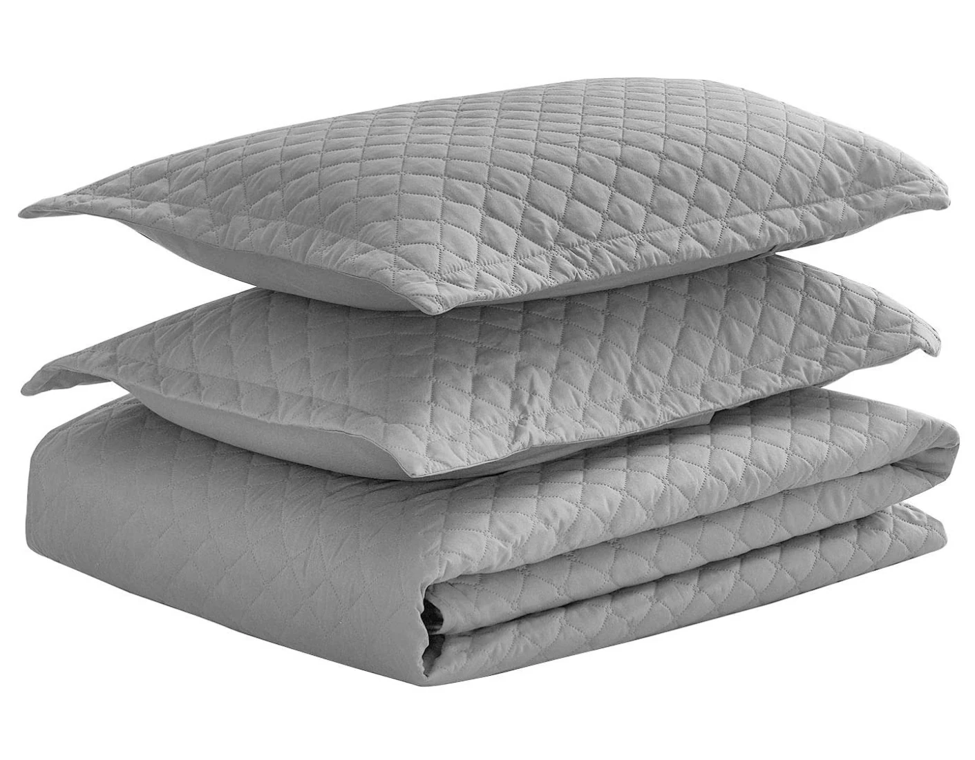 summer Quilted bedcover wholesale, Diamond pattern reversible quilted coverlet, quilted bedding set,