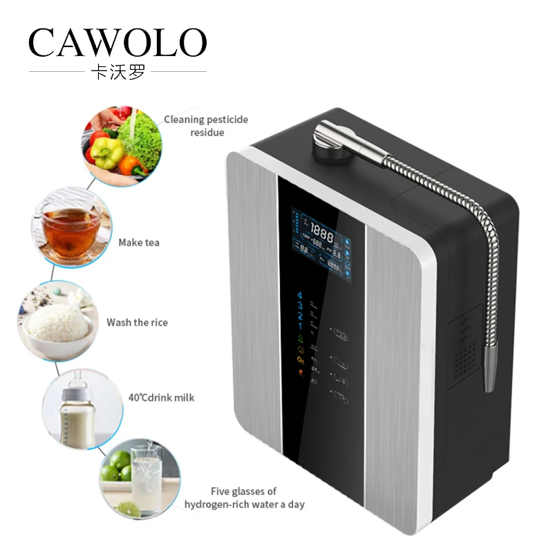5 пластин kangen ионизатор воды Япония Функция подогрева щелочной воды машина для домашнего использования