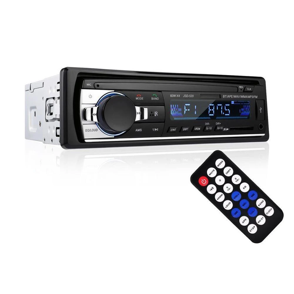 Автомагнитола BT Autoradio FM, автомобильный стереосистема, приемник с Aux входом, SD, USB, 12 В, 1 din, автомобильный MP3-плеер, мультимедийный плеер для Pioneer