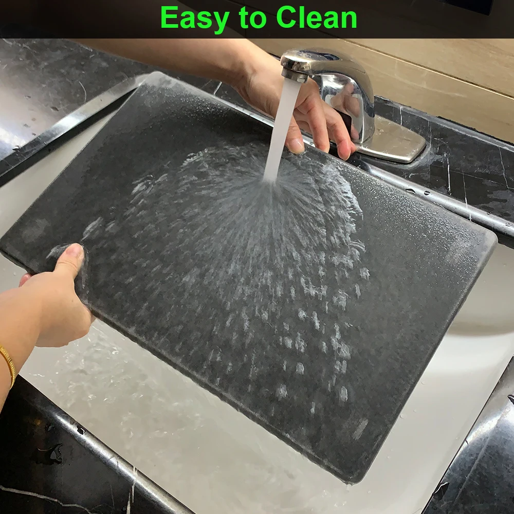 Super Absorbent Quick Drying Bathroom Floor Diatomite Stone Bath Mat Diatomaceous Earth Shower Mat