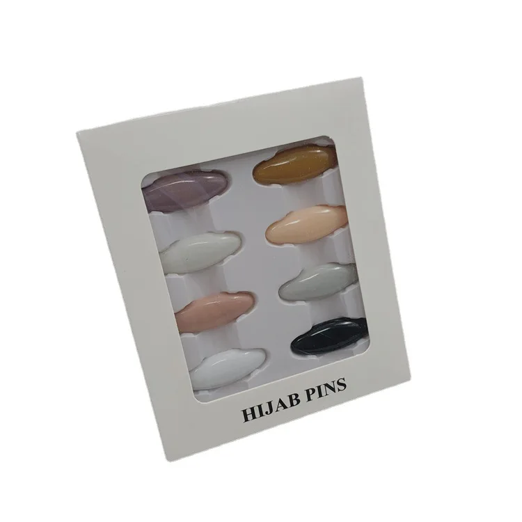 Latest Design High Quality Plastic Scarf Accessories Buckle Muslim Safety Hijab Pins