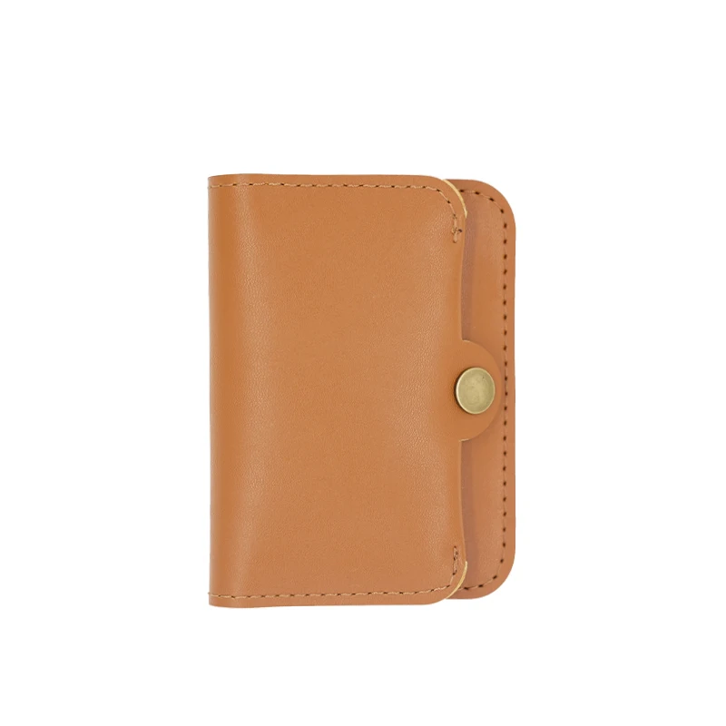 Credit Card Holder Thin PU leather Wallets Pocket Case Bank Women Men Subway Card Box Custom logo