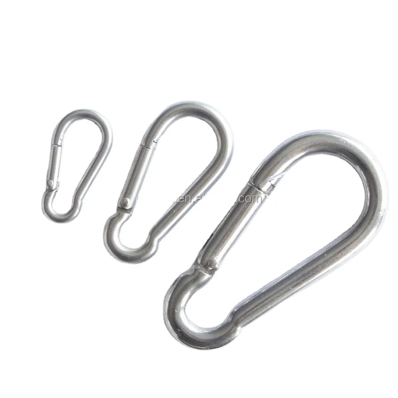 metal carabiner,  swivel hook with snap   snap hooks stainless steel hooks
