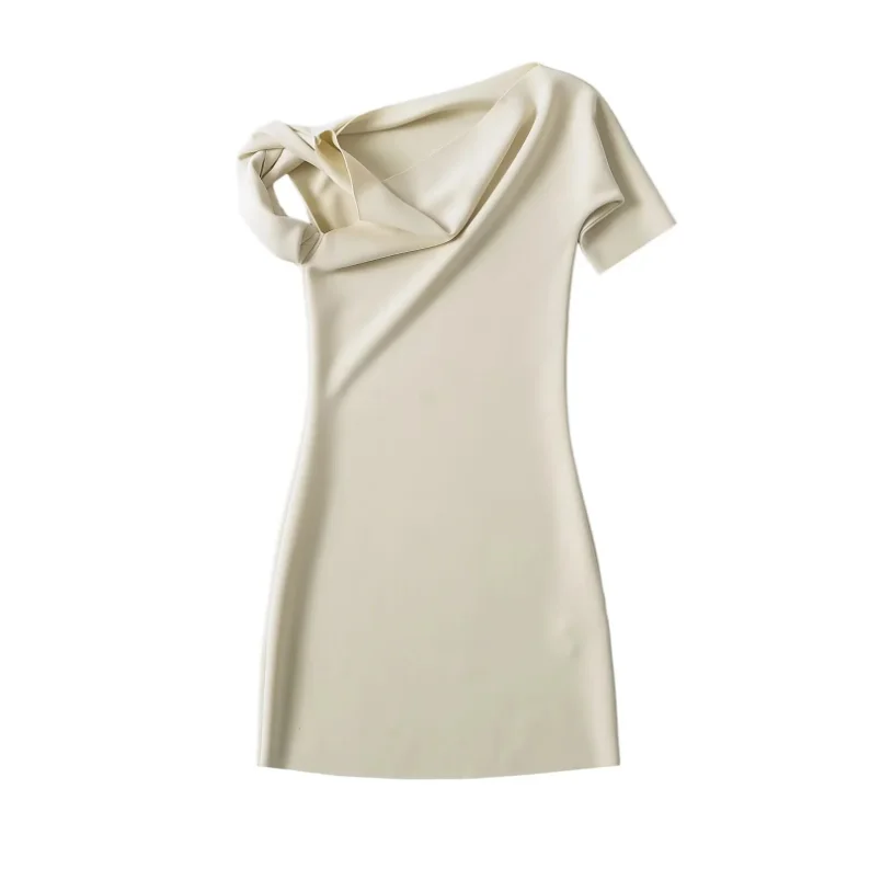 Runwaylover 3256 One - Shoulder 2024 Ladies Sexy Slim Mini Dress