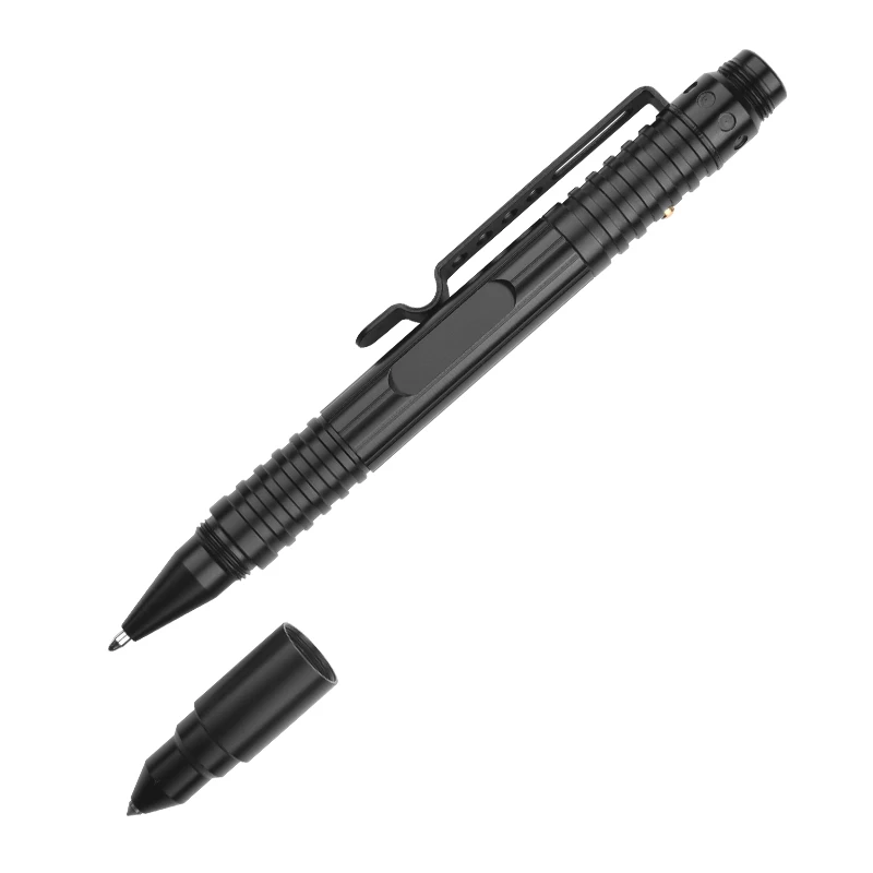 Горячая Распродажа, ручка из алюминиевого сплава, тактическая ручка для письма со стеклянной вспышкой