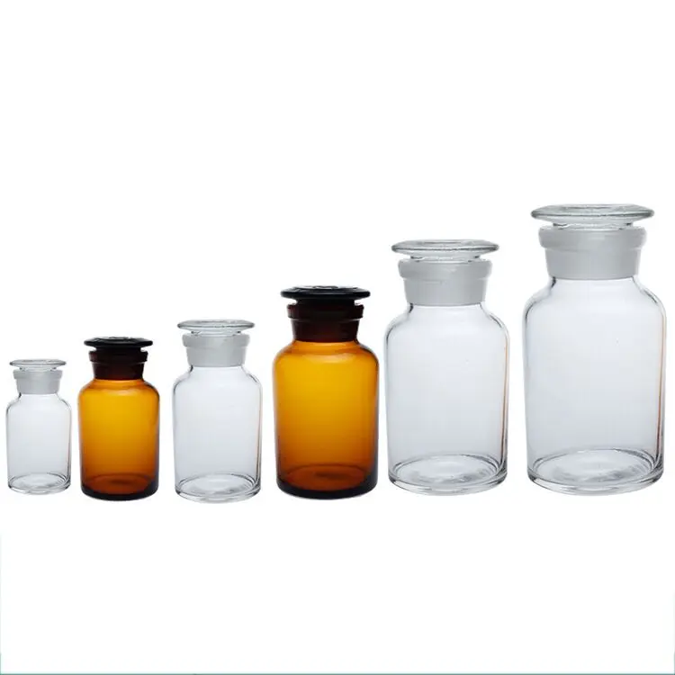 High Quality 5ml-2000ml Amber Amber Glass Chemical Reagent Bottle Centrifuge