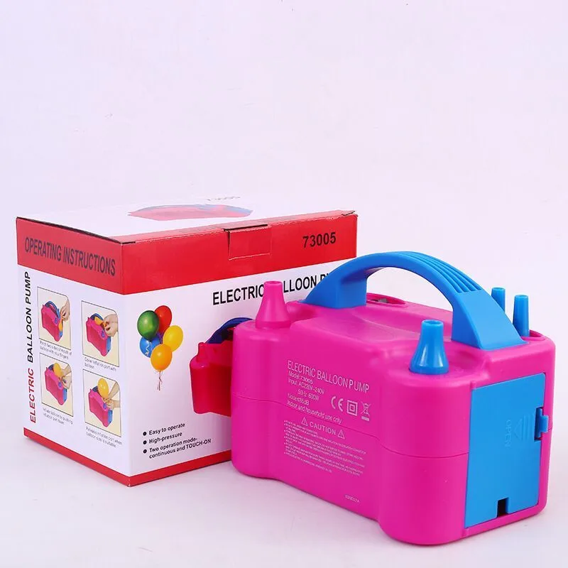 Wholesale Party Decoration Supplies Double Hole Electric Balloon Inflator Pump