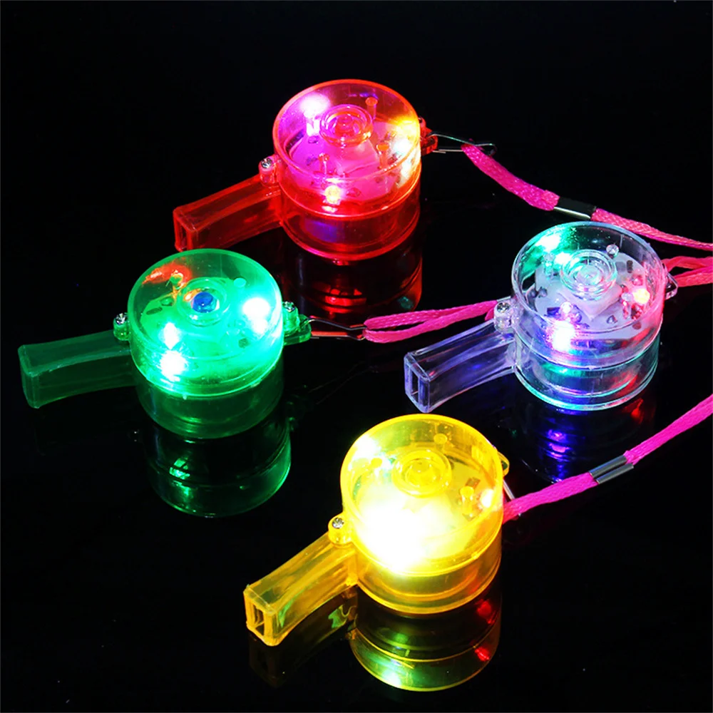 Wholesale Led Light Up Whistle Neon Party Flashing Whistle