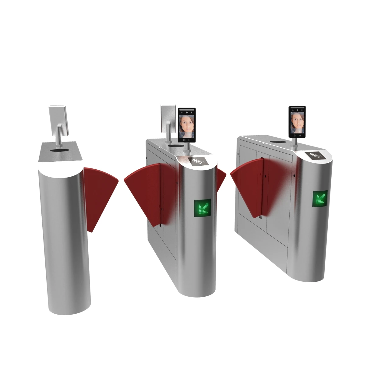 Automatic robust flap barrier turnstile gate for access  Swing Barrier Swing Gate Turnstile