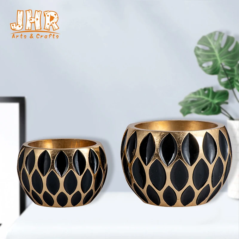 2020 New Products Luxury Nordic Vintage Decoration Ball shape Round big Gold ceramic floor flower vase