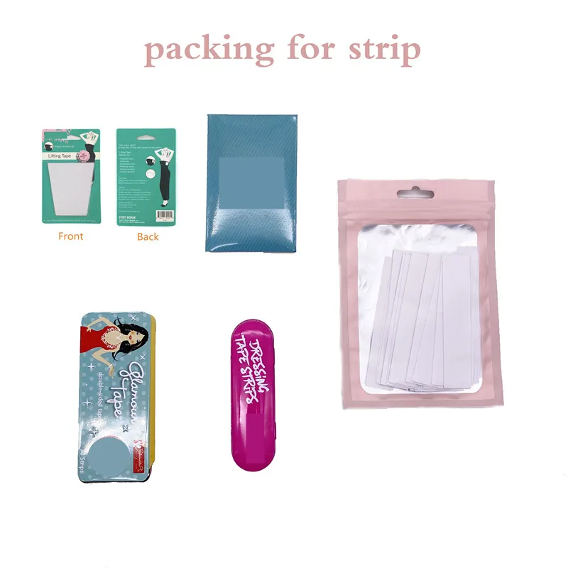 Factory Direct Sales uplift Lingerie Tape strap Double Sided Transparent Clear Fashion clothing Tape for  body