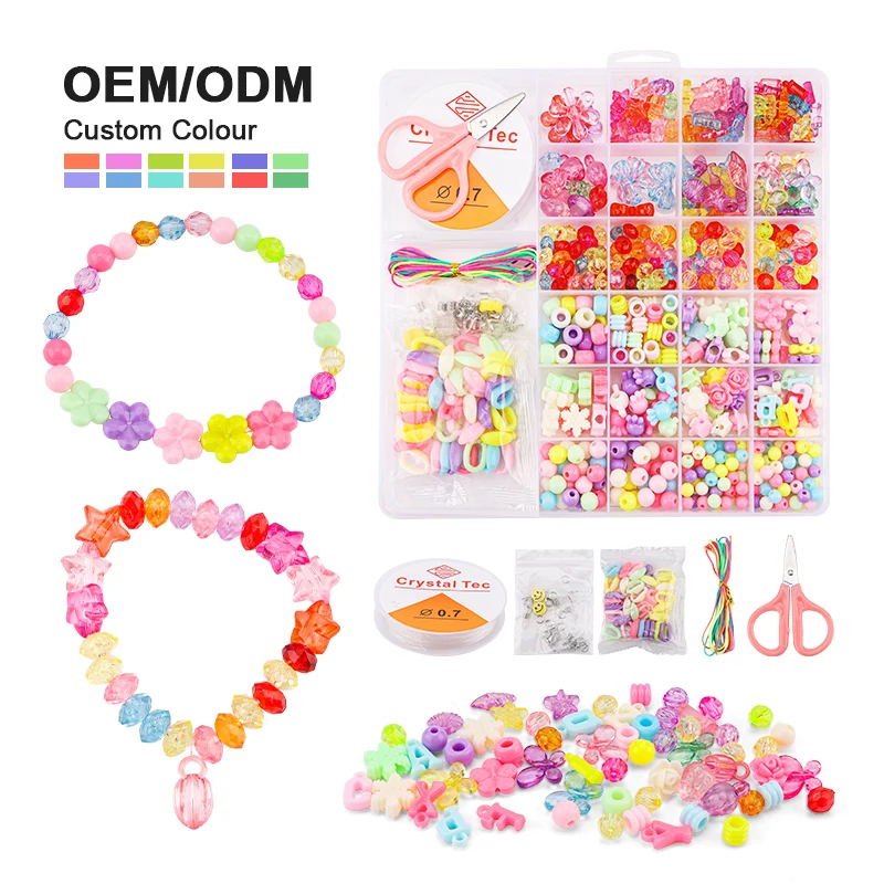 Leemook High Quality Exquisite Rubber Band DIY Bracelet Jewelry Making Kit Girls Educational Toys