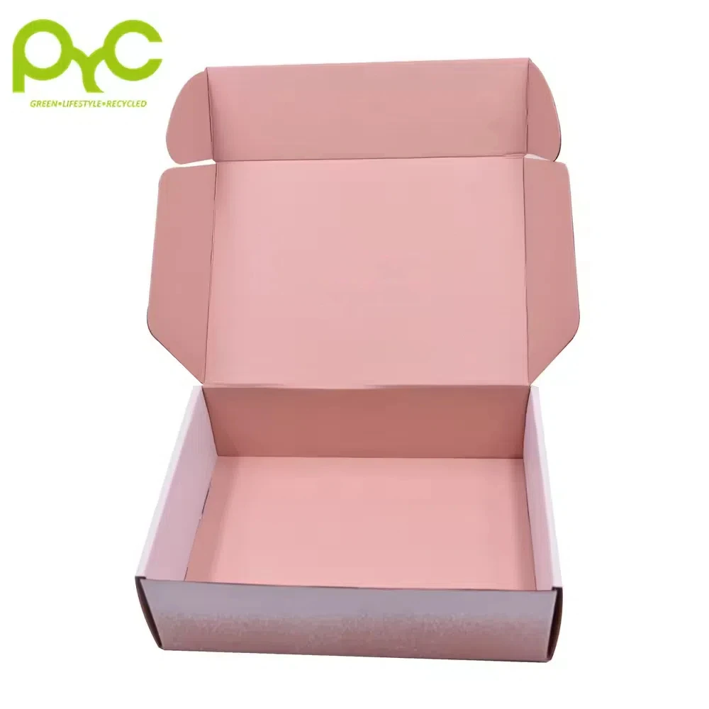 Hot Sale Recycled Kraft Paper Corrugated Carton Shipping Packaging outdoor Mailer Box  Lingerie Clothes Cosmetics box with logo