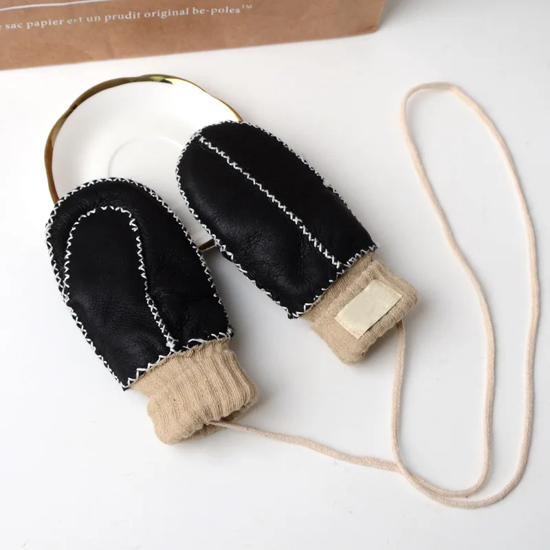 Модная детская овечья кожа с шерстяной подкладкой