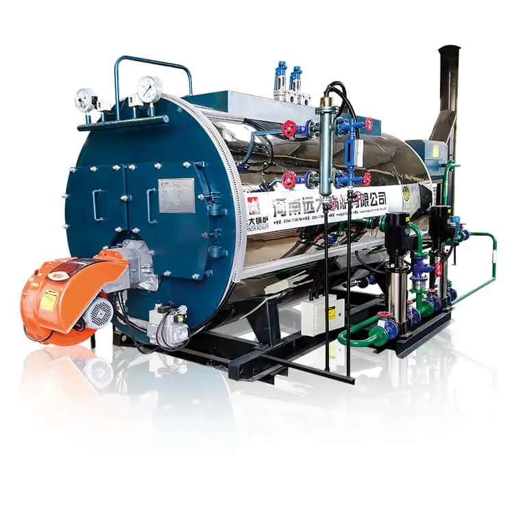 200 bhp three pass industrial diesel natural gas lpg water steam boiler