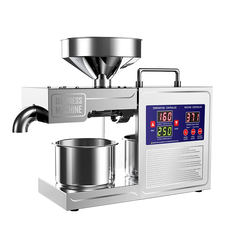 High Oil Yield Portable Automatic Oil Press Machine mini Hot Press Oil Machine