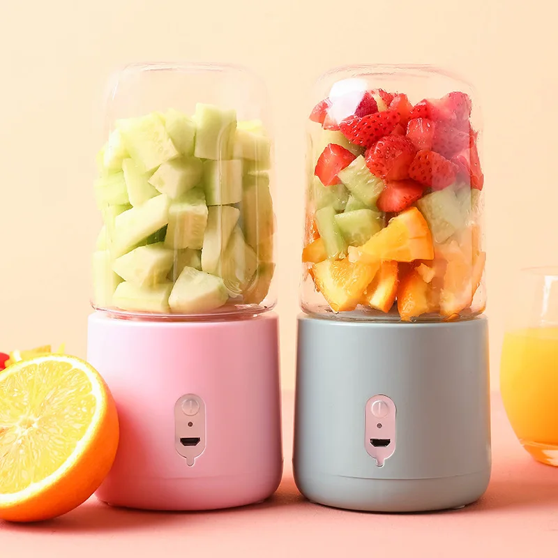 Wholesaler High Quality Rechargeable 6 Blades Mini Usb Charging Electric Power Battery Portable Blender Juicer
