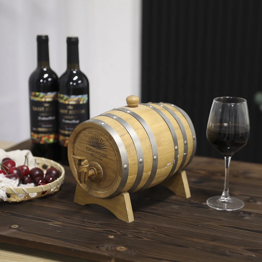 Factory personalised large capacity solid wood wine barrels restaurant bar essential wine barrels solid wood wine barrels