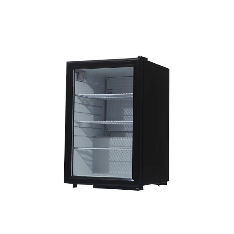 70L Commercial Single Glass Door Upright Mini Showcase Beverage Beer Refrigerator SC-70