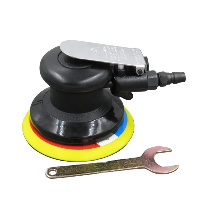 (5-6 inch) Air Palm Random Orbital Sander Dual Action Pneumatic Polisher Speed Adjustable Grinding Sanding