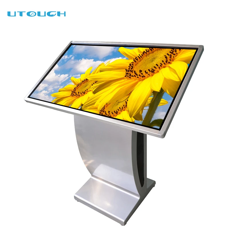 32 inch infrared & capacitive screen wifi network media player vertical touch screen display mall kiosk