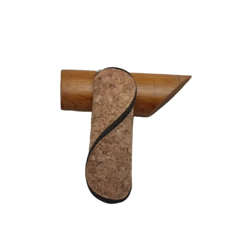 Boshiho Office Gift Eco Friendly Cork Vegan Leather Cork School Pen Case Pencil Cases