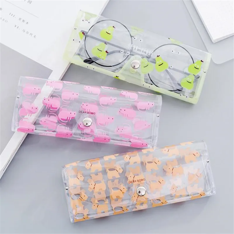 
Cute Soft Case Transparent Glass Storage Protection Sunglasses Box 